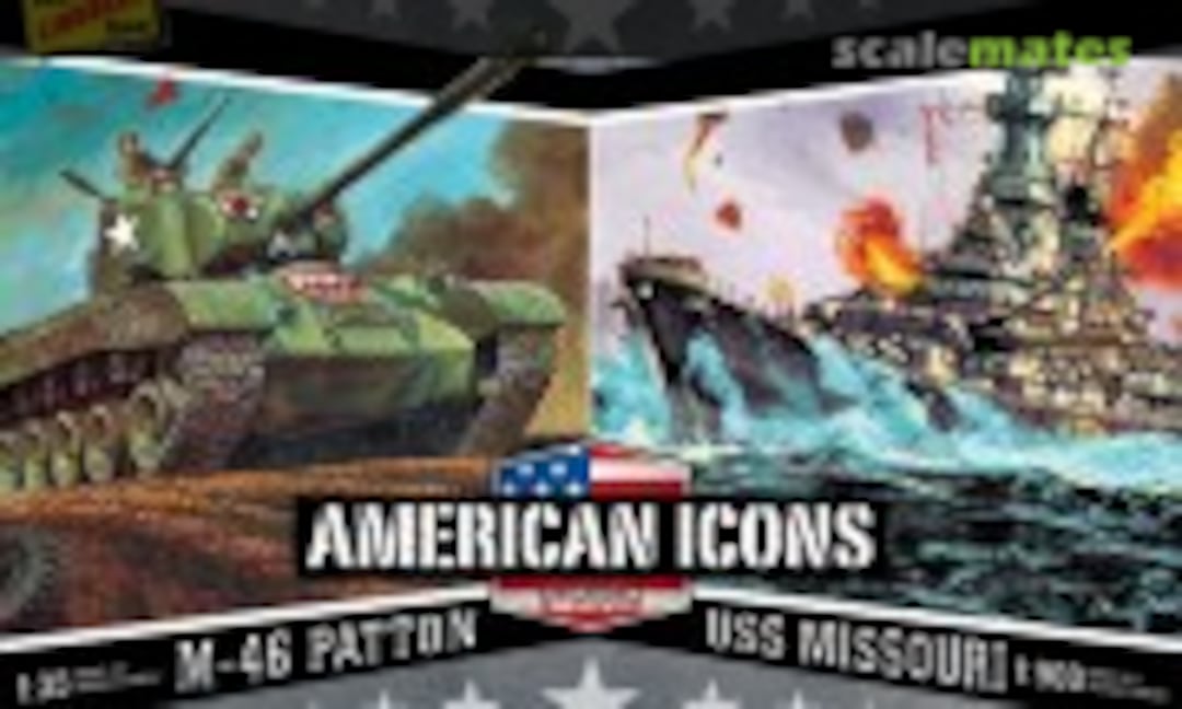 1:900 American Icons 1:35 M-46 Patton & 1:900 USS Missouri (Lindberg HL434) HL434