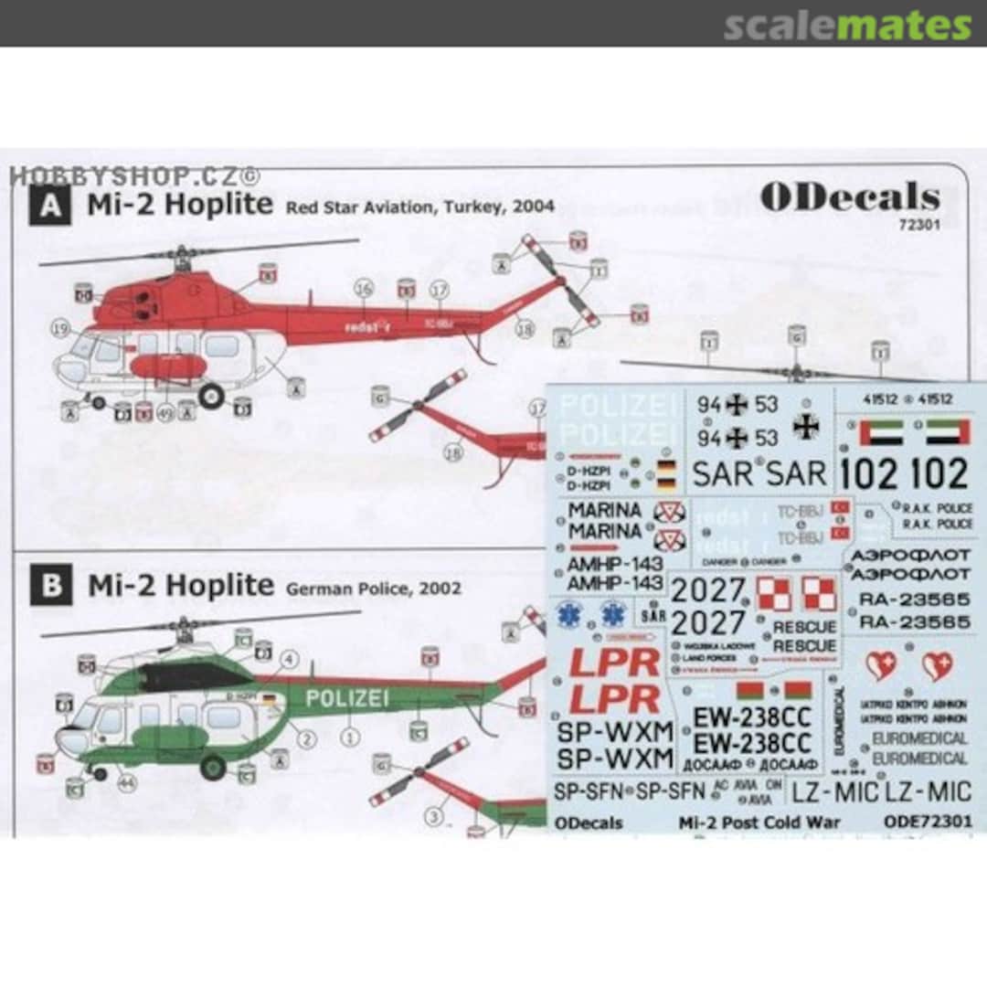 Boxart Mil Mi-2 Hoplite ODE72301 ODecals Boxart Mil Mi-2 Hoplite ODE72301 ODecals