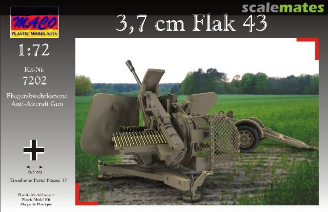 Boxart 3,7cm Flak 43 7202 MACO Boxart 3,7cm Flak 43 7202 MACO