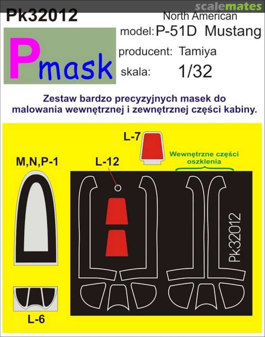 Boxart North American P-51D Mustang PK32012 Pmask Boxart North American P-51D Mustang PK32012 Pmask