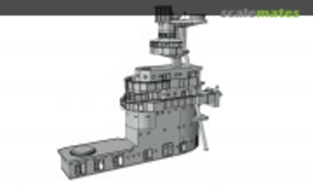 1:700 USS Saratoga CV-3 Island, 1933-1935 (Model Monkey 700-CV3 1933 Island) 700-CV3 1933 Island