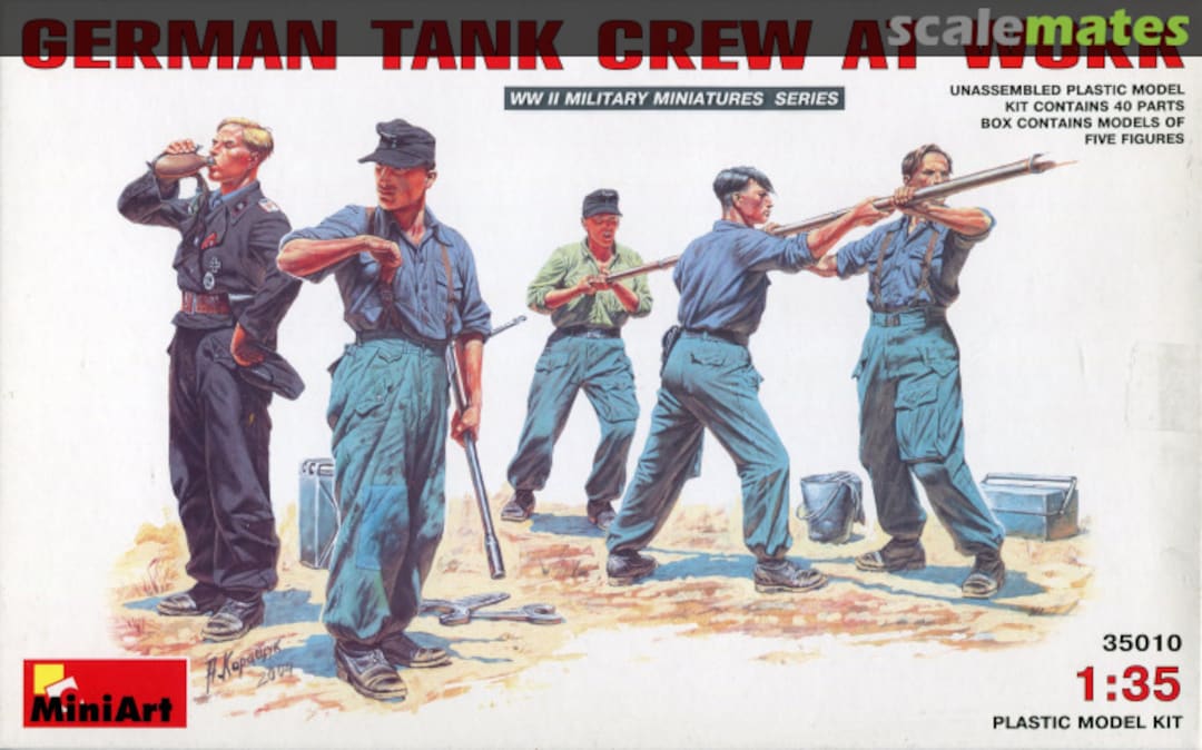 Boxart Tank Crew At Work 35010 MiniArt Boxart Tank Crew At Work 35010 MiniArt