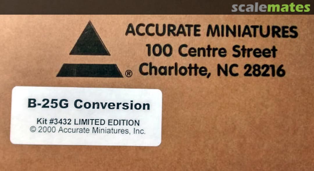 Boxart B-25G Conversion 3432 Accurate Miniatures Boxart B-25G Conversion 3432 Accurate Miniatures