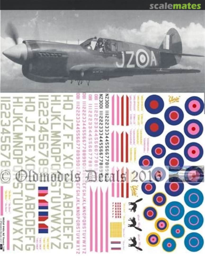 Boxart RNZAF P40s in NZ theatre OMD1123 Oldmodels Decals Boxart RNZAF P40s in NZ theatre OMD1123 Oldmodels Decals