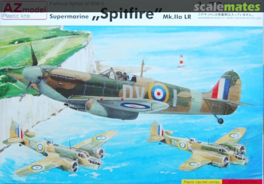Boxart Supermarine „Spitfire" Mk.IIa LR AZ7290 AZmodel Boxart Supermarine „Spitfire" Mk.IIa LR AZ7290 AZmodel