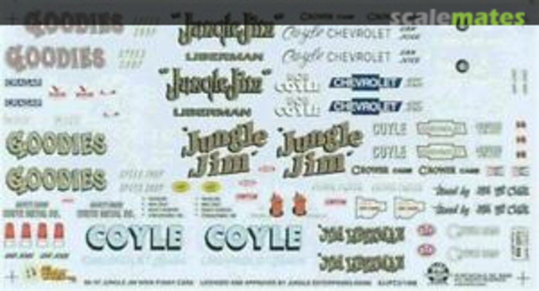 Boxart Jungle Jim '67/'68 Nova F/C's 1468/JJFC3 Slixx Decals Boxart Jungle Jim '67/'68 Nova F/C's 1468/JJFC3 Slixx Decals