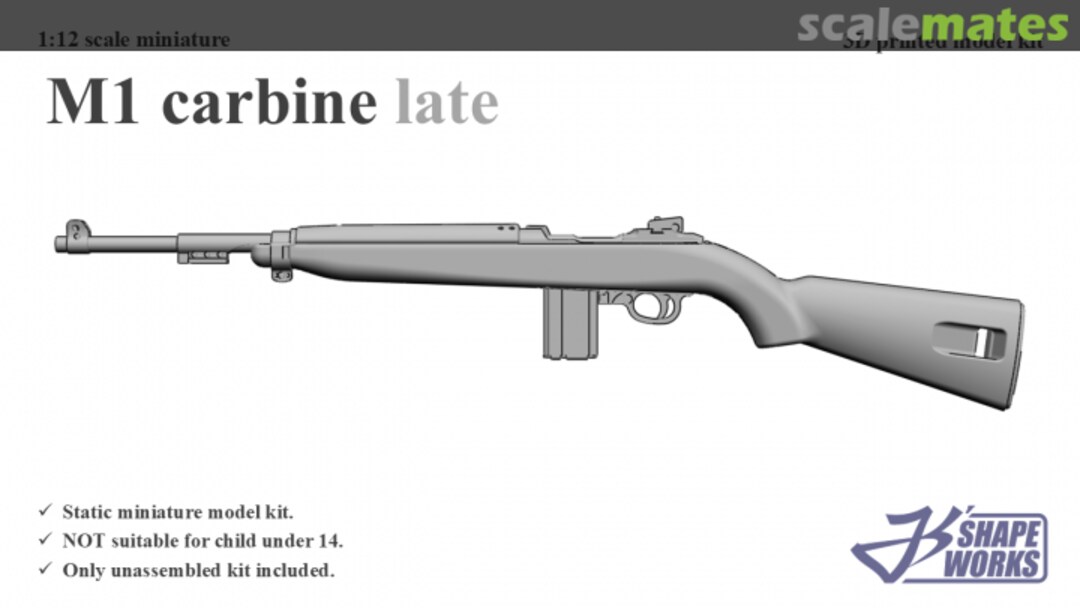 Boxart M1 carbine JS12A020 Js' Shapeworks Boxart M1 carbine JS12A020 Js' Shapeworks