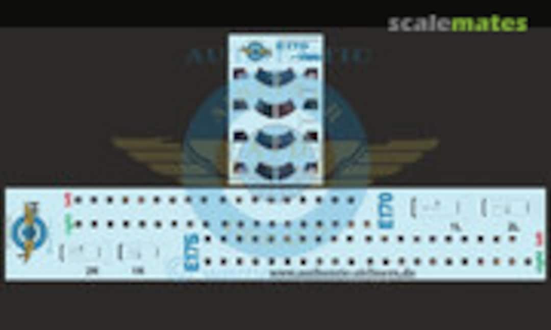 1:144 Cockpit and Cabin Windows E170 - E195 (Authentic-Airliner-Decals E-170) E-170