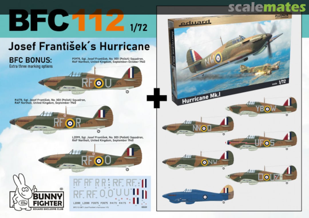 Boxart Josef František´s Hurricane BFC112 Eduard Boxart Josef František´s Hurricane BFC112 Eduard