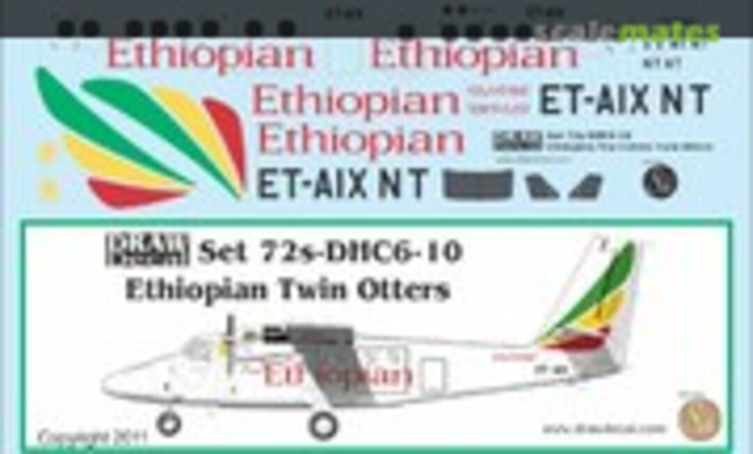 1:72 de Havilland Canada DHC-6 Twin Otter (Draw Decal 72-DHC6-10) 72-DHC6-10