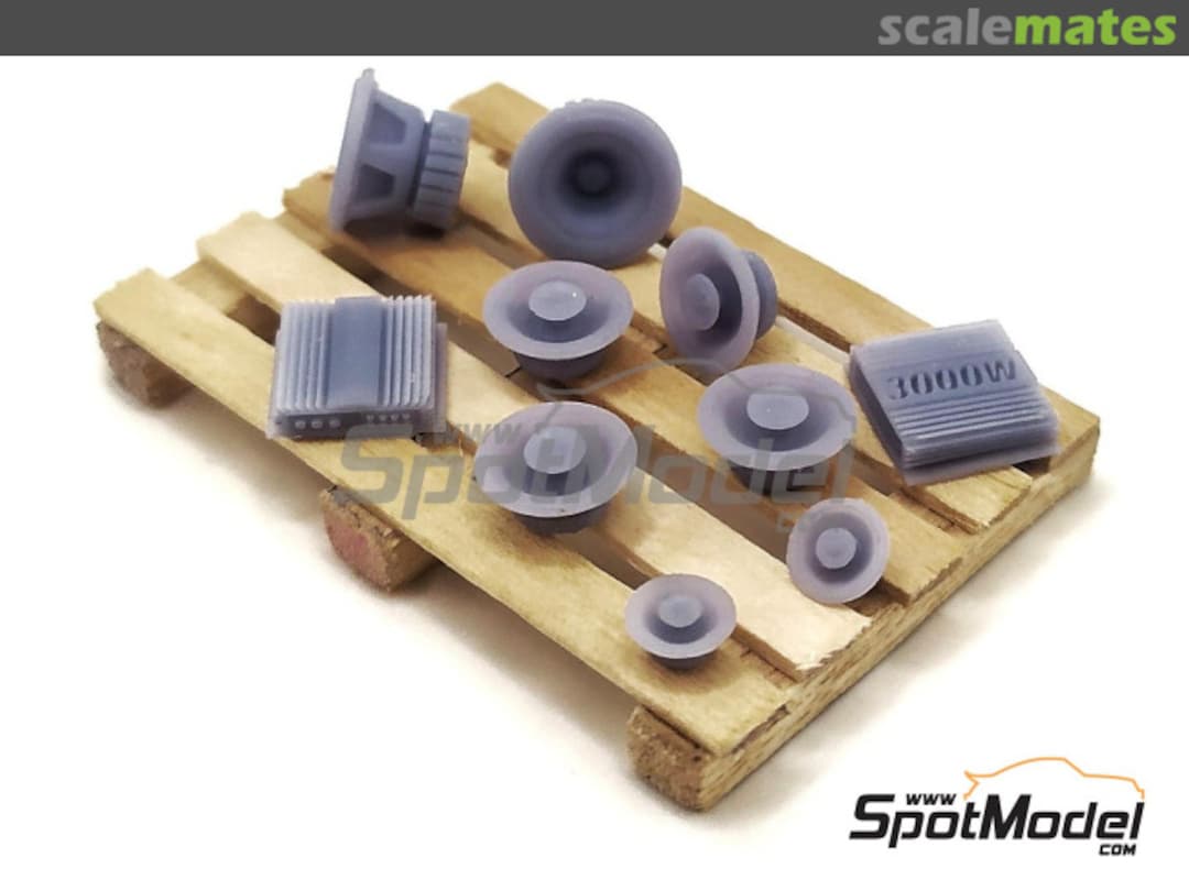 Boxart Car Audio set TUN32 Yamamoto Model Parts