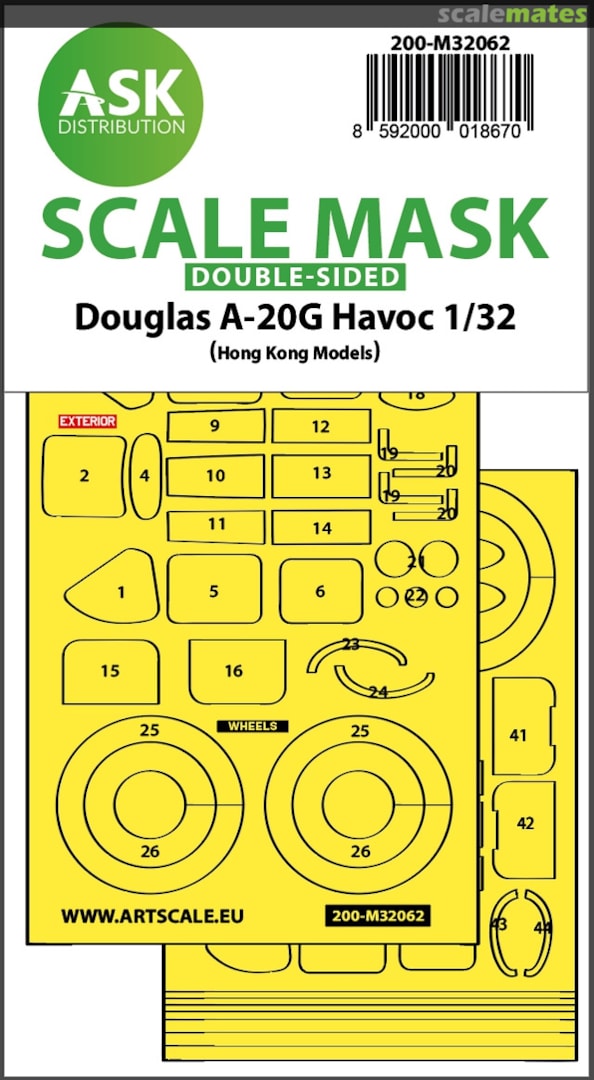 Boxart Douglas A-20G Havoc 200-M32062 ASK Boxart Douglas A-20G Havoc 200-M32062 ASK