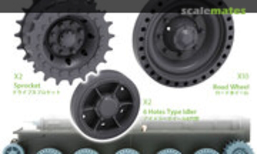 1:35 Cromwell Cruiser Tank Wheels Set Type1 (T-Rex Studio TR35130) TR35130