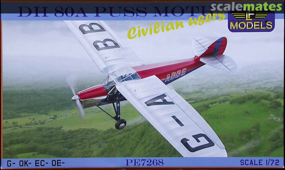 Boxart DH 80A Puss Moth PE7268 LF Models Boxart DH 80A Puss Moth PE7268 LF Models