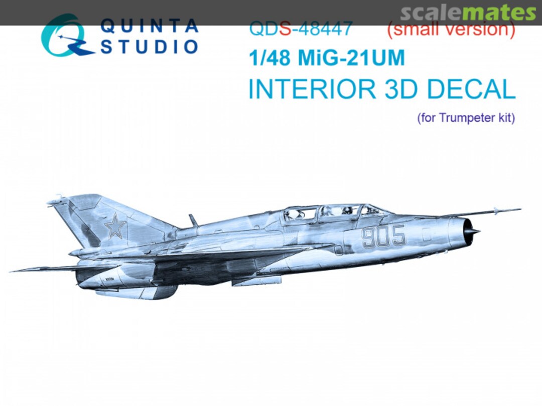 Boxart MiG-21UM interior 3D decals (small version) QDS-48447 Quinta Studio Boxart MiG-21UM interior 3D decals (small version) QDS-48447 Quinta Studio