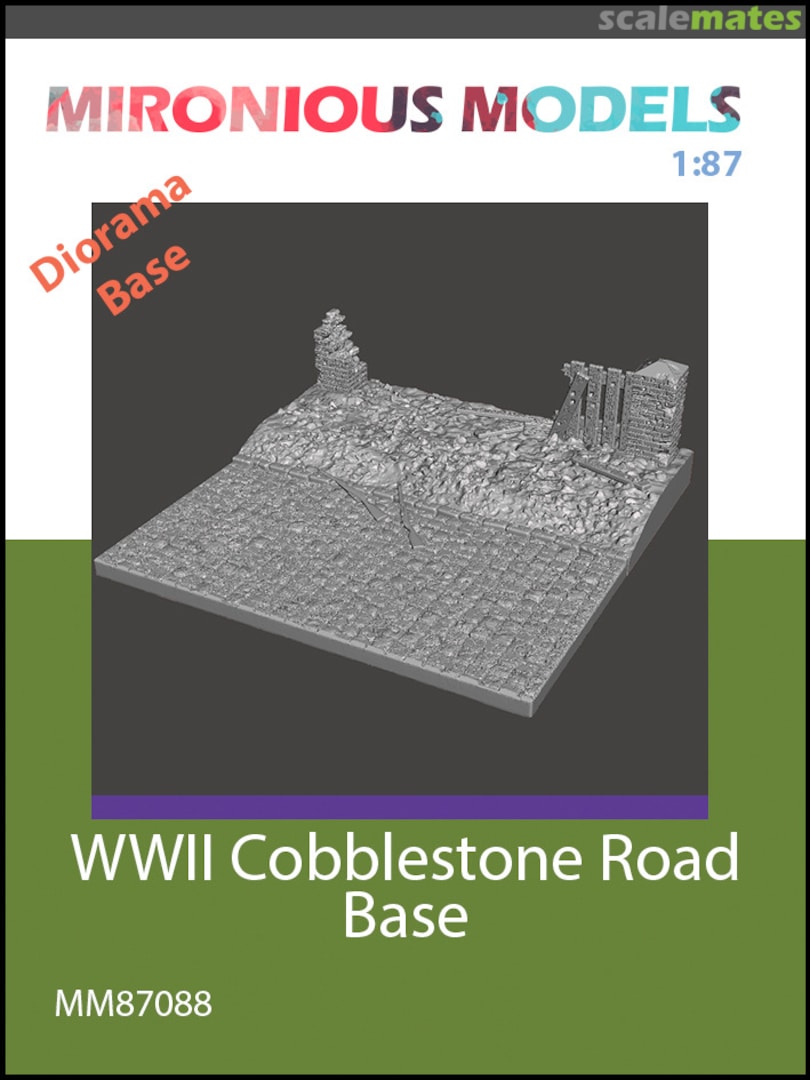 Boxart WWII Cobblestone Road Base MM87088 Mironious Models