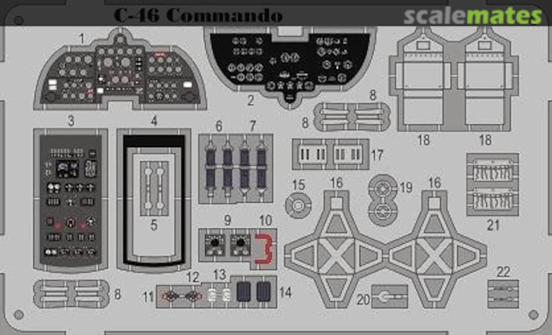 Boxart C-46 Commando detail set w. color etch. MMP7224 Maestro Models Boxart C-46 Commando detail set w. color etch. MMP7224 Maestro Models