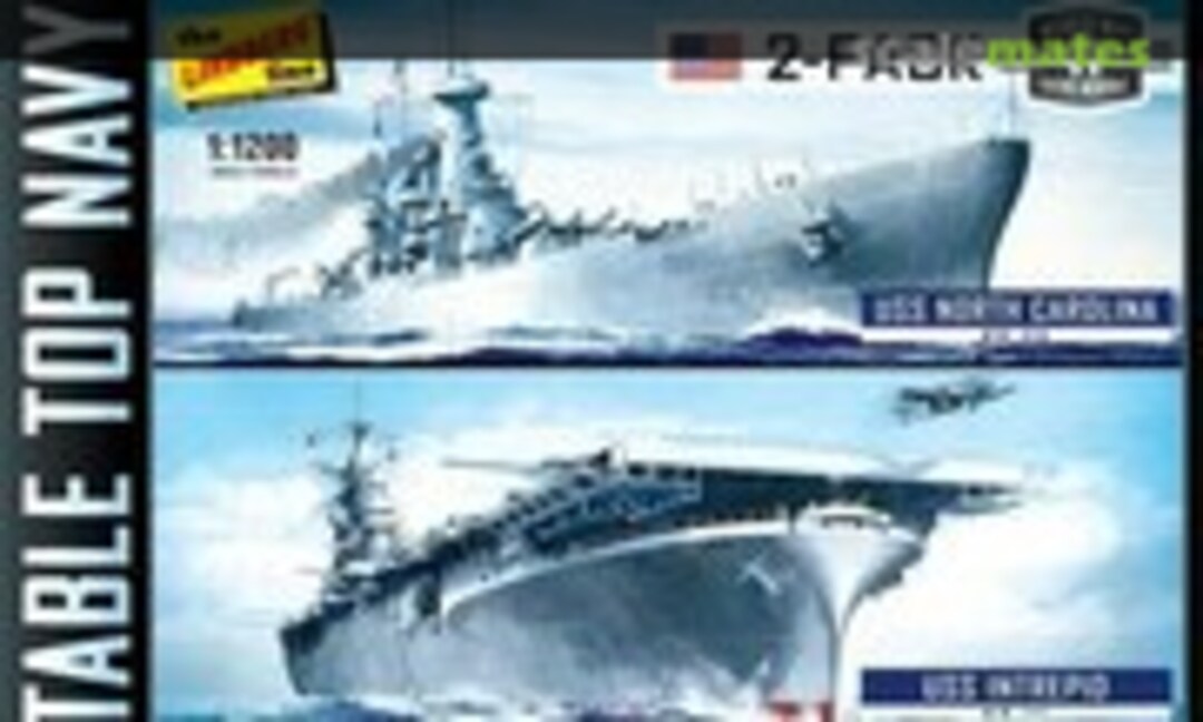 1:1200 USS North Carolina &amp; USS Intrepid (Lindberg HL 419/12)
