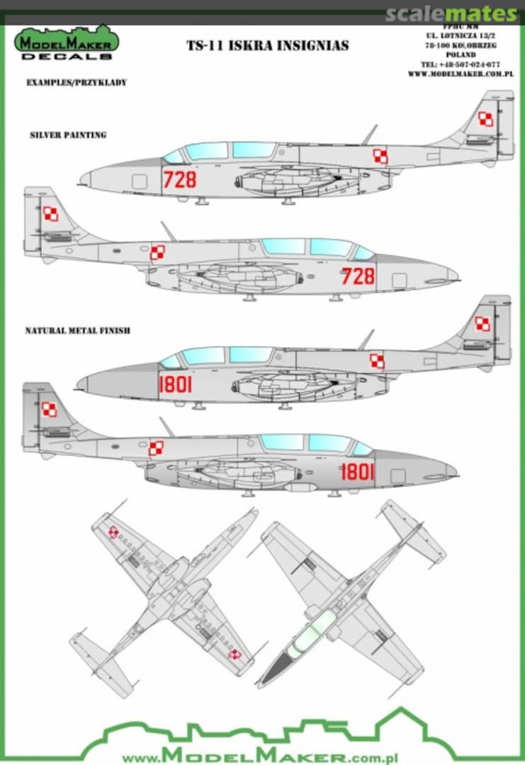 Boxart TS-11 Iskra Insignias D72067 ModelMaker Boxart TS-11 Iskra Insignias D72067 ModelMaker