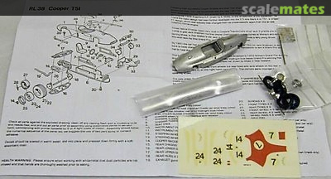 Boxart Cooper T51 RL38 Scale Model Technical Service Boxart Cooper T51 RL38 Scale Model Technical Service