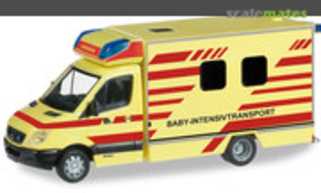 1:87 Mercedes-Benz Sprinter Fahrtec baby rescue vehicle &quot;Dresden fire department&quot; (Herpa 091565)