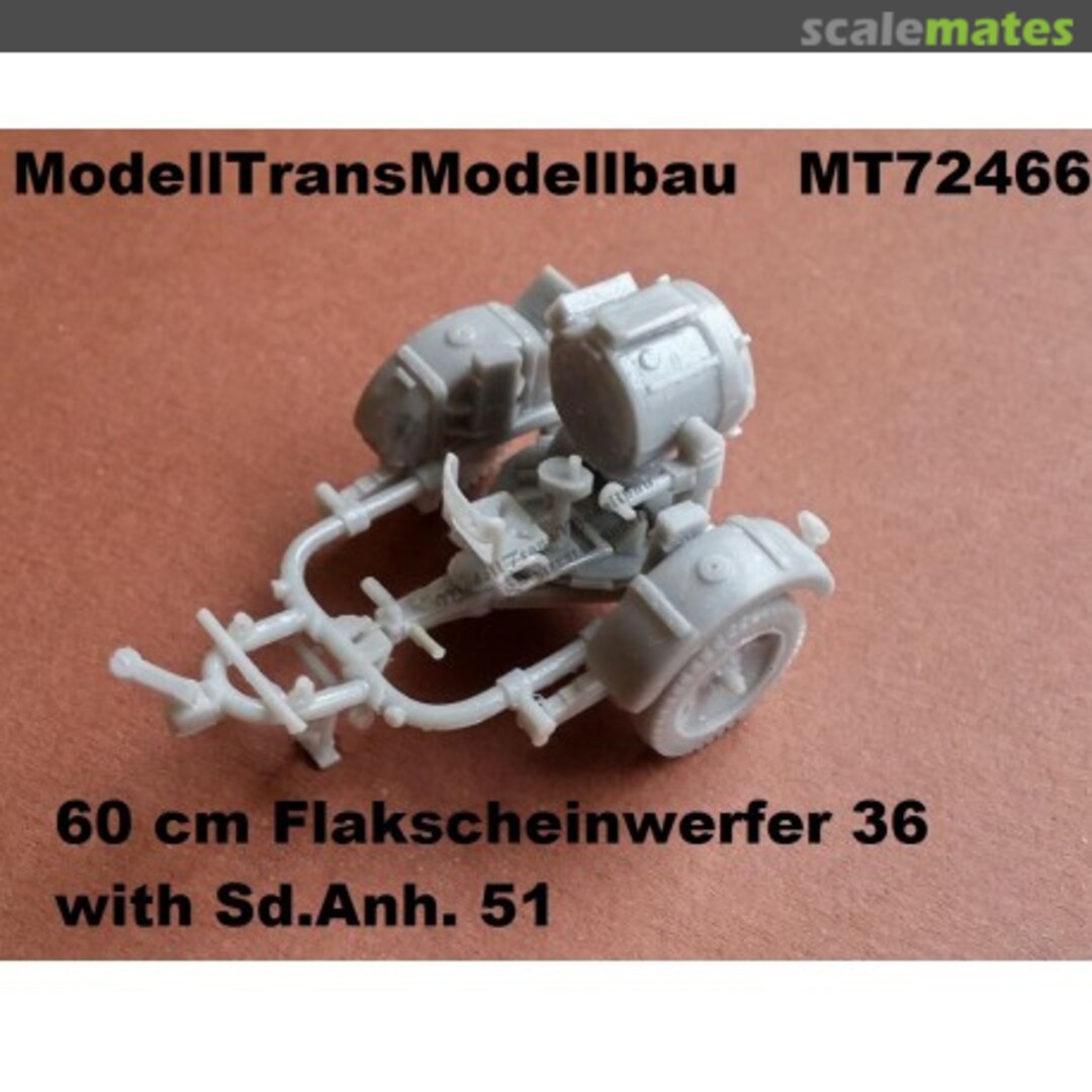 Boxart 60cm Flakscheinwerfer 36 MT72466 Modell Trans Modellbau