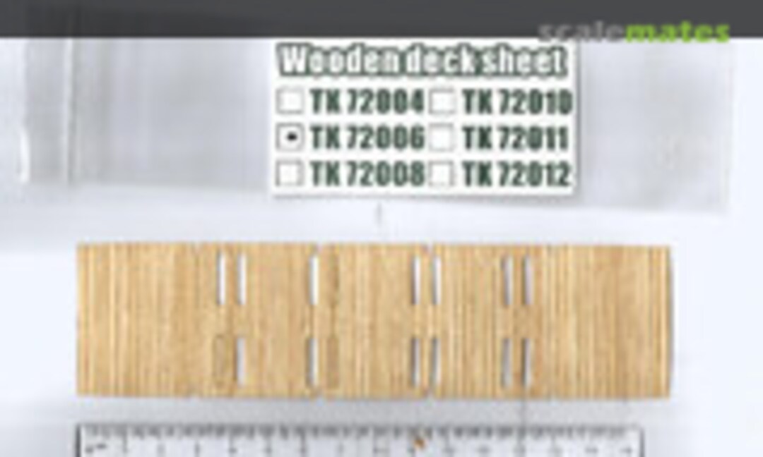 1:72 Wooden deck sheet (T-Model TK 72006) TK 72006