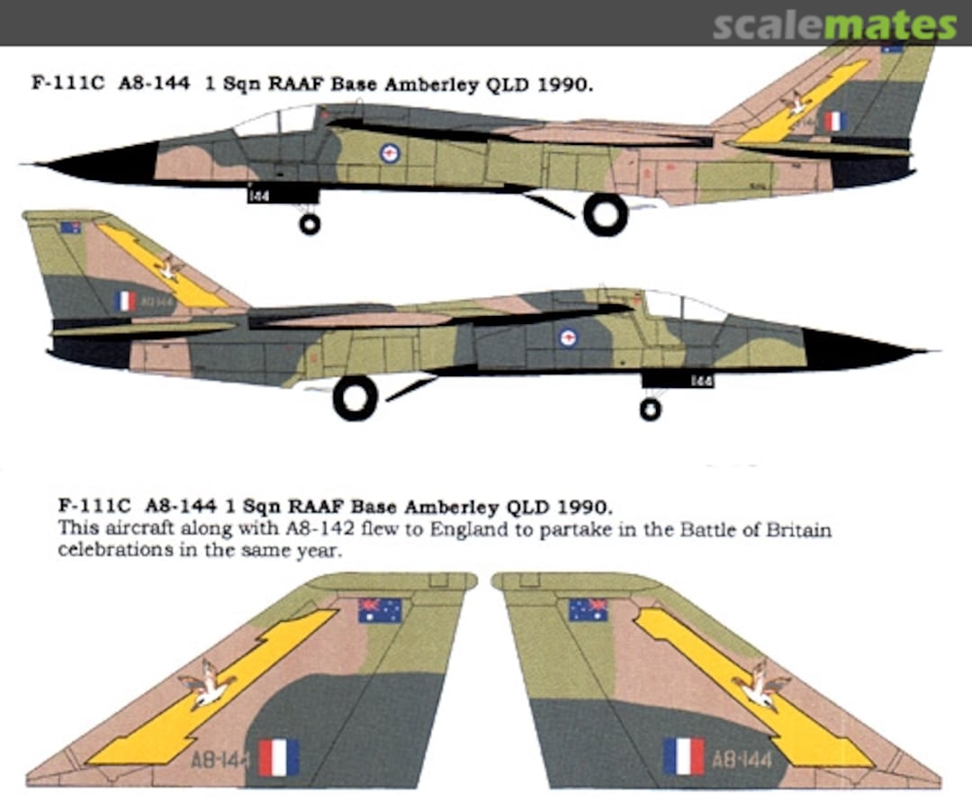 Boxart F-111C RAAF A48030A Aussie Decals Boxart F-111C RAAF A48030A Aussie Decals