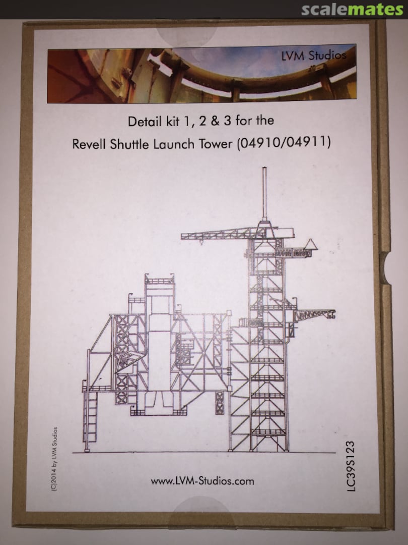 Boxart Detail Kit 1, 2 & 3 for the Revell Shuttle Launch Tower LC39S123 LVM Studios Boxart Detail Kit 1, 2 & 3 for the Revell Shuttle Launch Tower LC39S123 LVM Studios