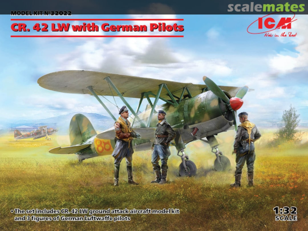 Boxart Fiat CR.42 LW 32022 ICM Boxart Fiat CR.42 LW 32022 ICM
