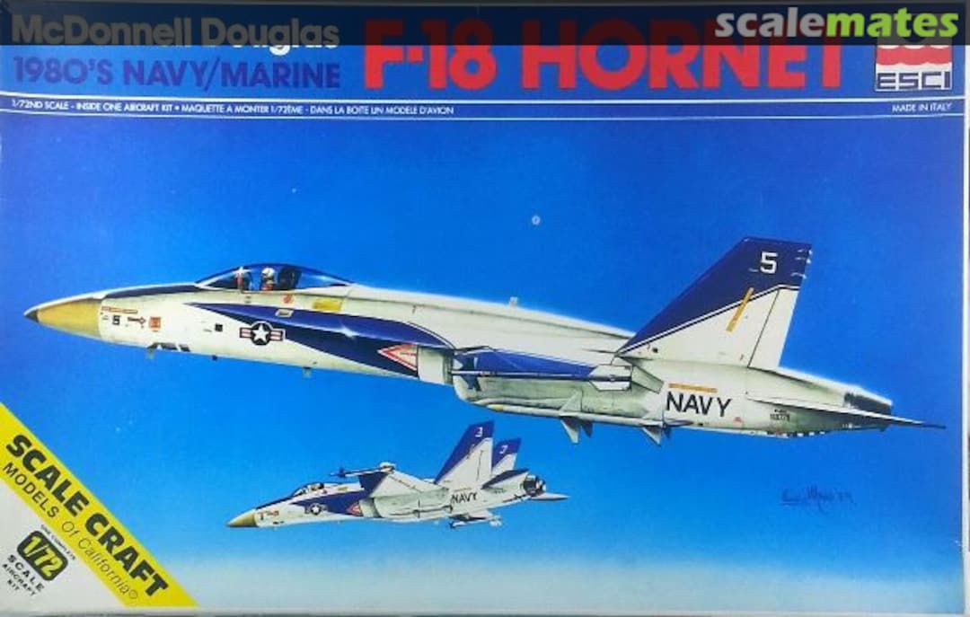 Boxart McDonnell Douglas F-18 Hornet SC-9001 ESCI/Scale Craft Boxart McDonnell Douglas F-18 Hornet SC-9001 ESCI/Scale Craft