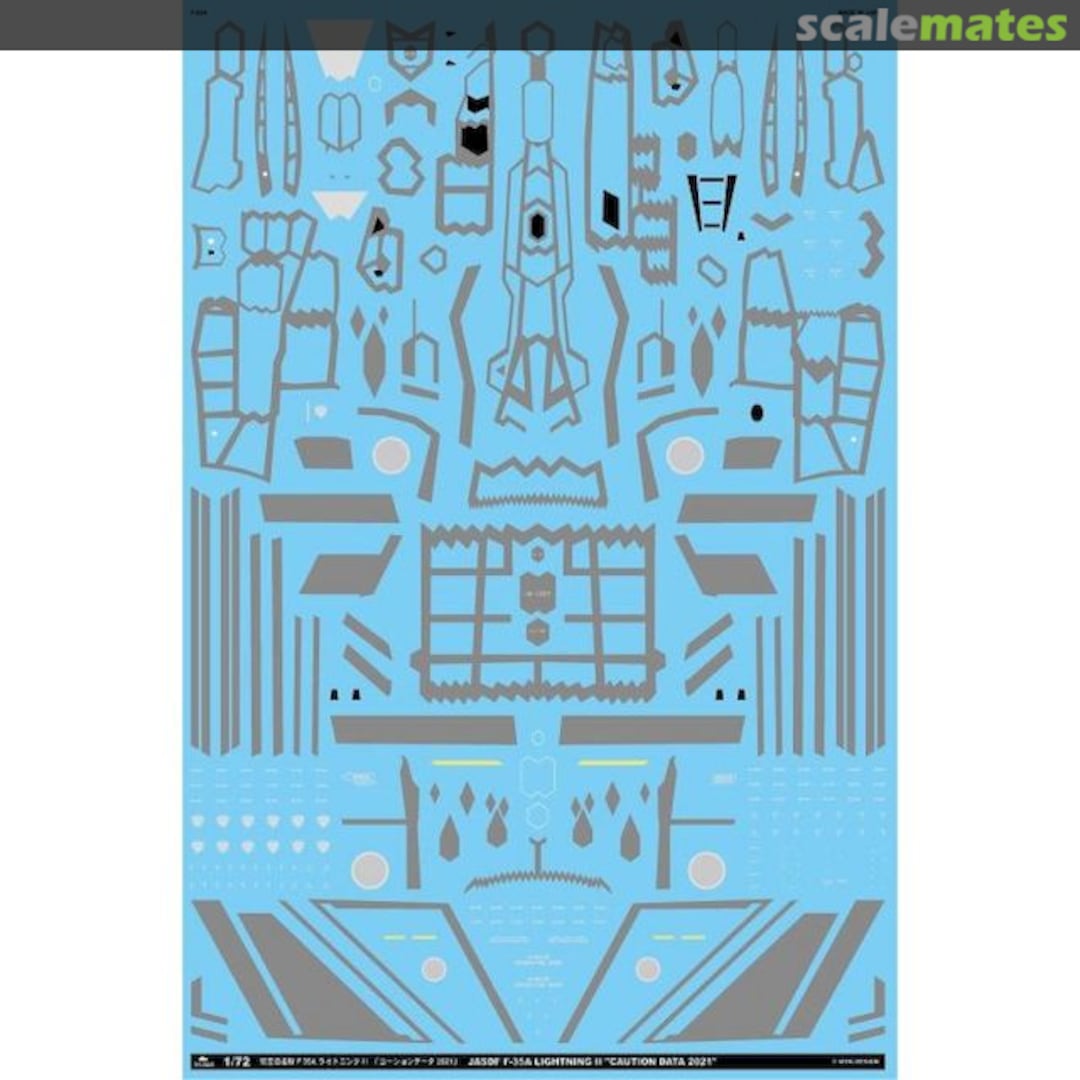 Boxart Air Self-Defense Force F-35A Lightning II Caution Data 2021 A-72180 MYK Design Boxart Air Self-Defense Force F-35A Lightning II Caution Data 2021 A-72180 MYK Design