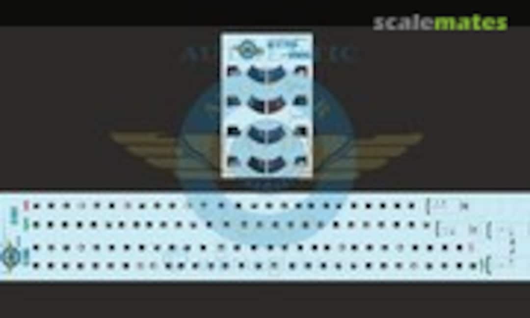 1:144 Cockpit and Cabin Windows E170 - E195 (Authentic-Airliner-Decals E170/E195) E170/E195
