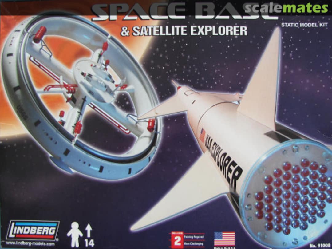 Boxart Space Base & Satellite Explorer 91008 Lindberg Boxart Space Base & Satellite Explorer 91008 Lindberg