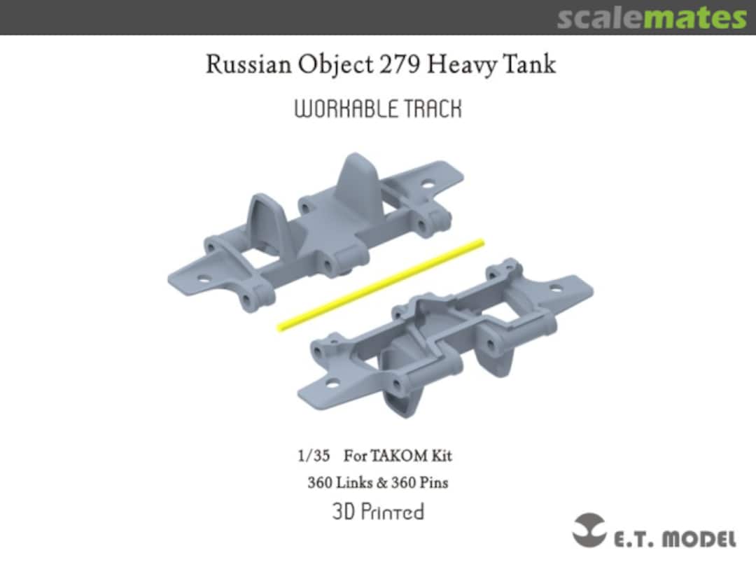 Boxart Russian Objekt 279 Movable Tracks for Heavy Tanks (3D) P35-056 E.T. Model Boxart Russian Objekt 279 Movable Tracks for Heavy Tanks (3D) P35-056 E.T. Model
