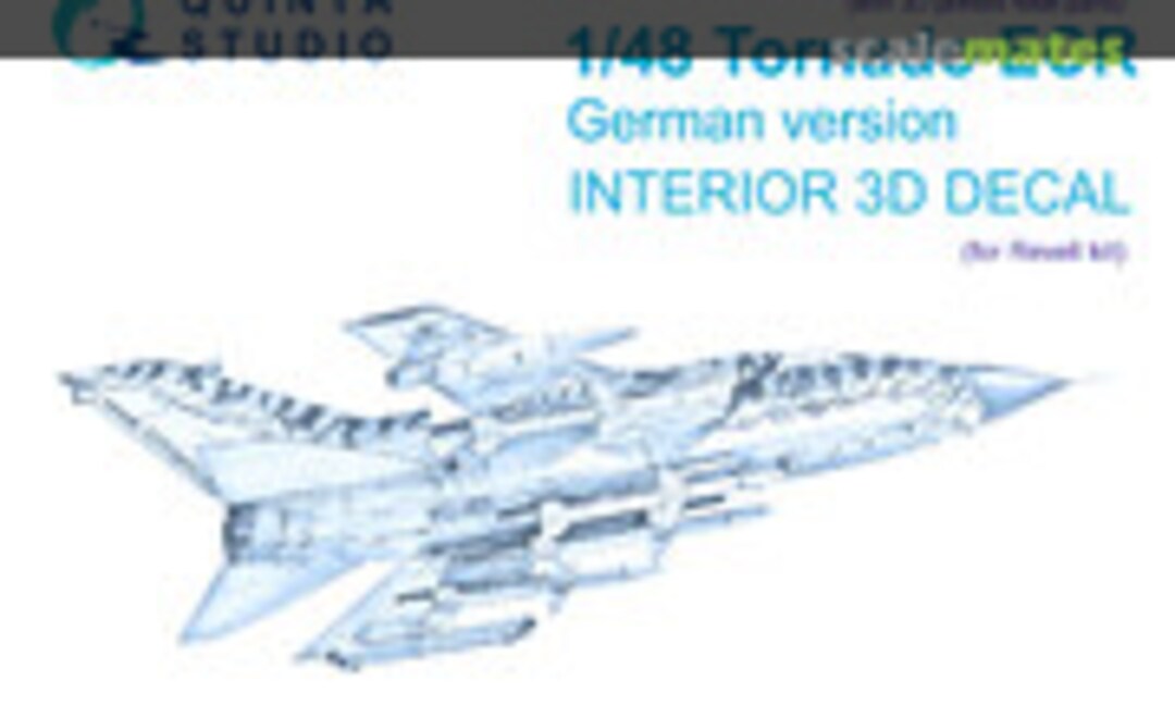 1:48 Tornado ECR German version interior 3D decal (small version) (with 3D-printed resin parts) (Quinta Studio QDS+48204)