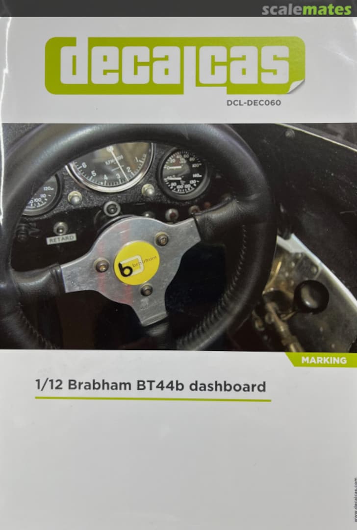 Boxart Brabham Ford BT44B dashboard DCL-DEC060 Decalcas