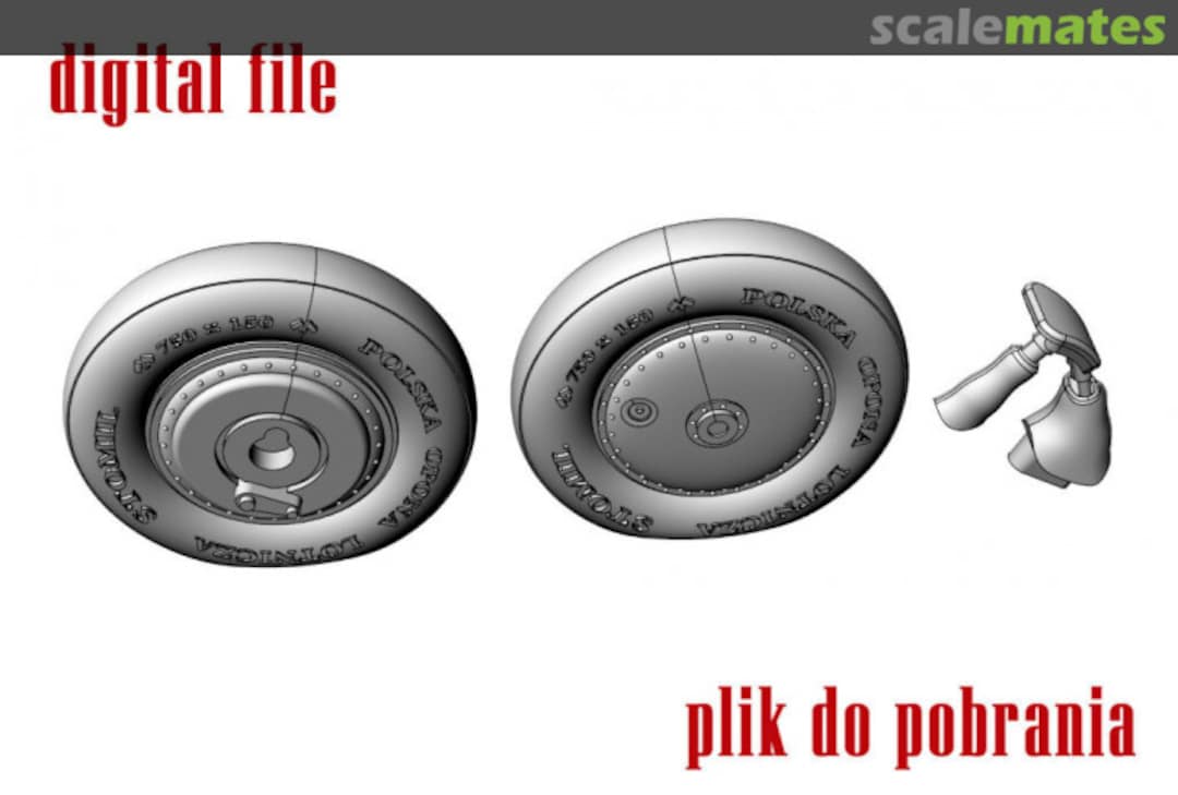 Boxart PZL P.11c Wheels & tailskid 48027-3D Arma Hobby Boxart PZL P.11c Wheels & tailskid 48027-3D Arma Hobby
