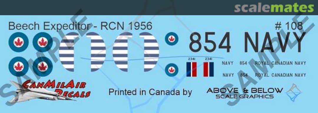 Boxart Beechcraft C-45 Expeditor 108 Above & Below Graphics
