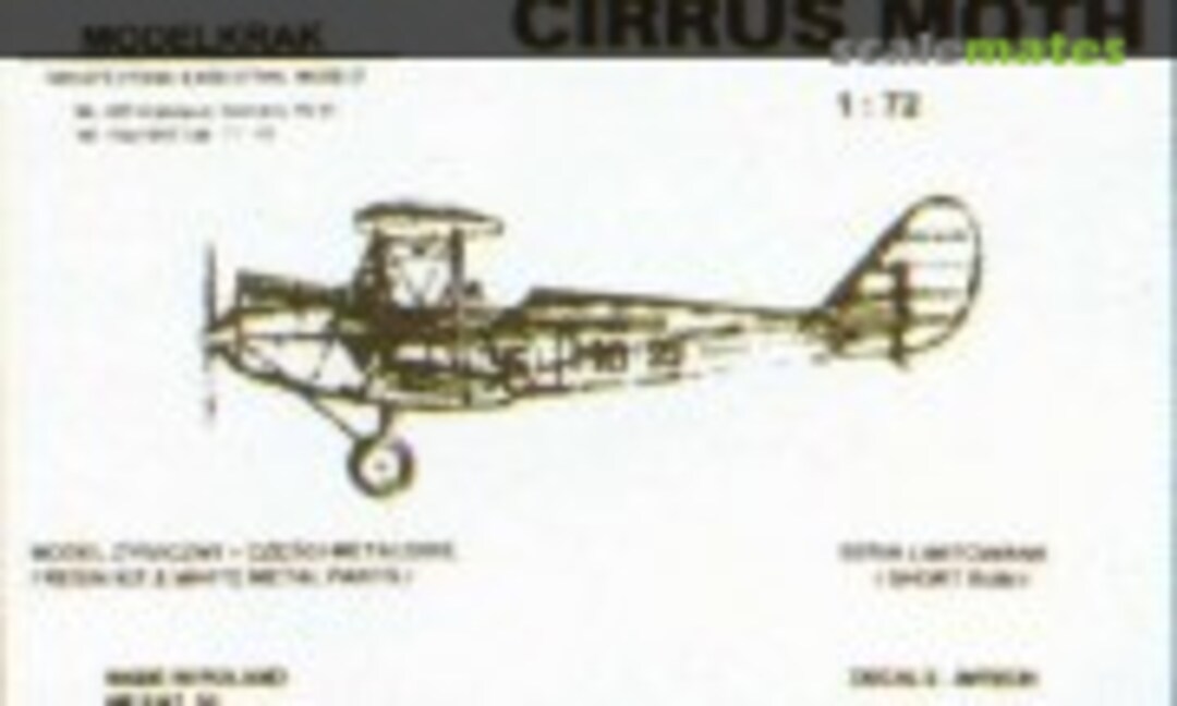 1:72 Cirrus Moth (Modelkrak 03)