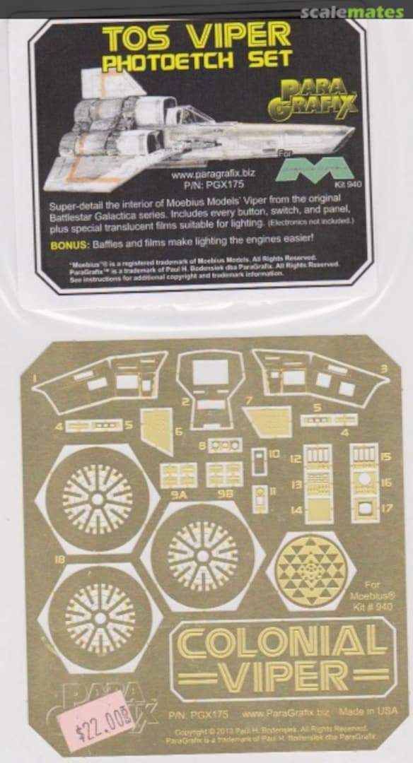 Boxart TOS Viper PGX175 ParaGrafix Modeling Systems Boxart TOS Viper PGX175 ParaGrafix Modeling Systems