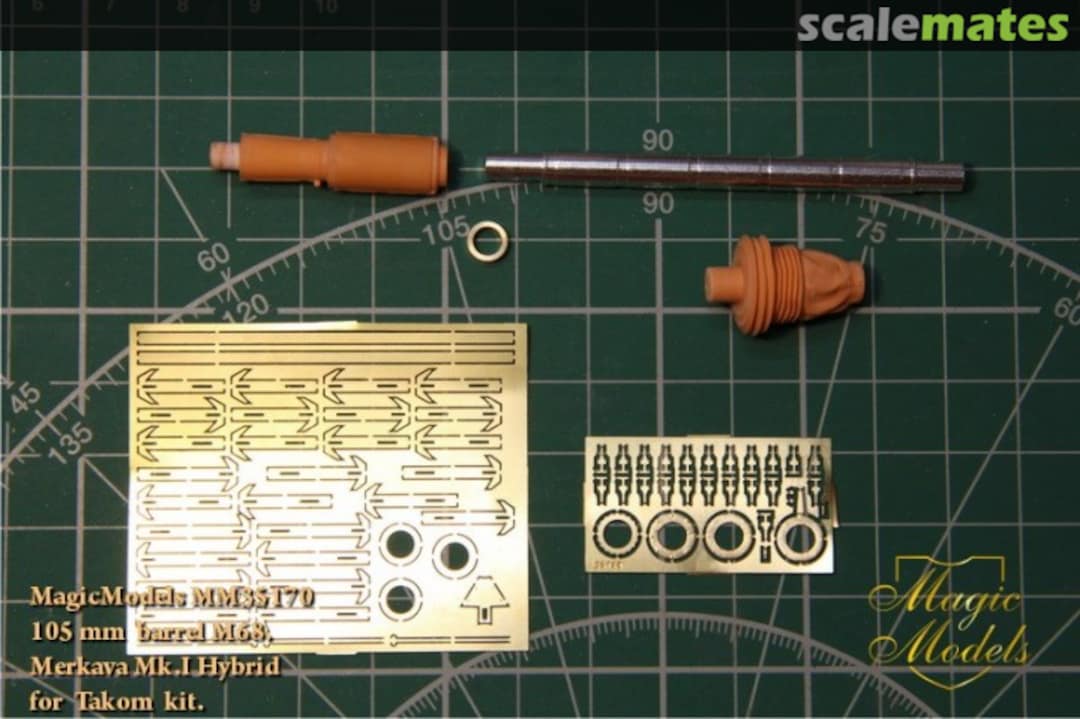 Boxart 105 mm barrel M68. Merkava Mk.I Hybrid MM35170 Magic Models