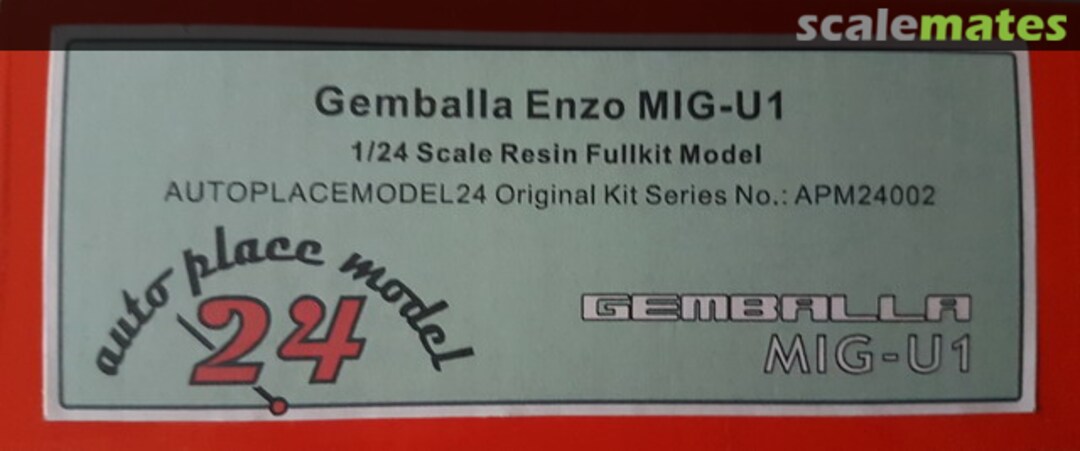 Boxart Gemballa Enzo MIG-U1 24002 Auto Place Model 24 Boxart Gemballa Enzo MIG-U1 24002 Auto Place Model 24