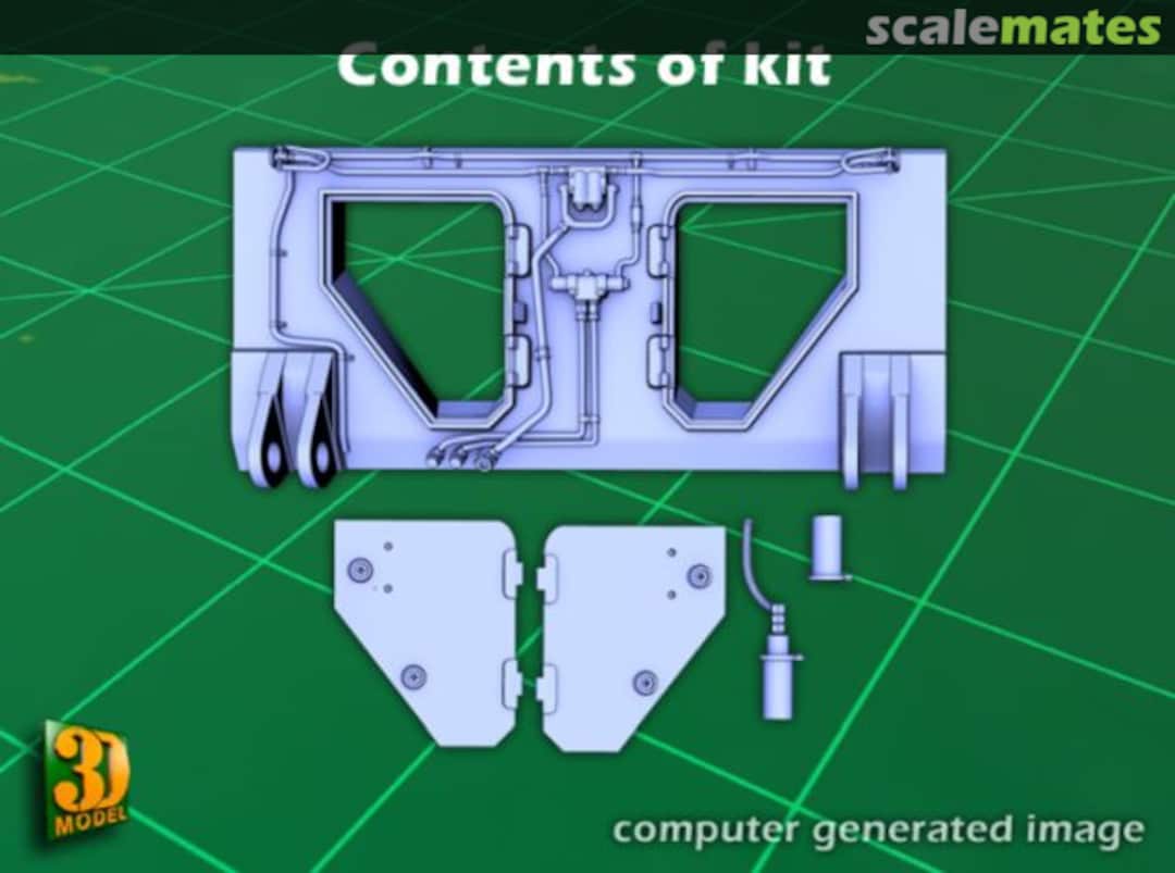 Boxart 2S7 PION Rear Wall Update set 3Dis-41b 3D in Scale Boxart 2S7 PION Rear Wall Update set 3Dis-41b 3D in Scale