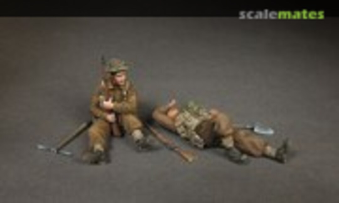 1:35 British infantrymen at rest. (SOGA Miniatures 3617) 3617