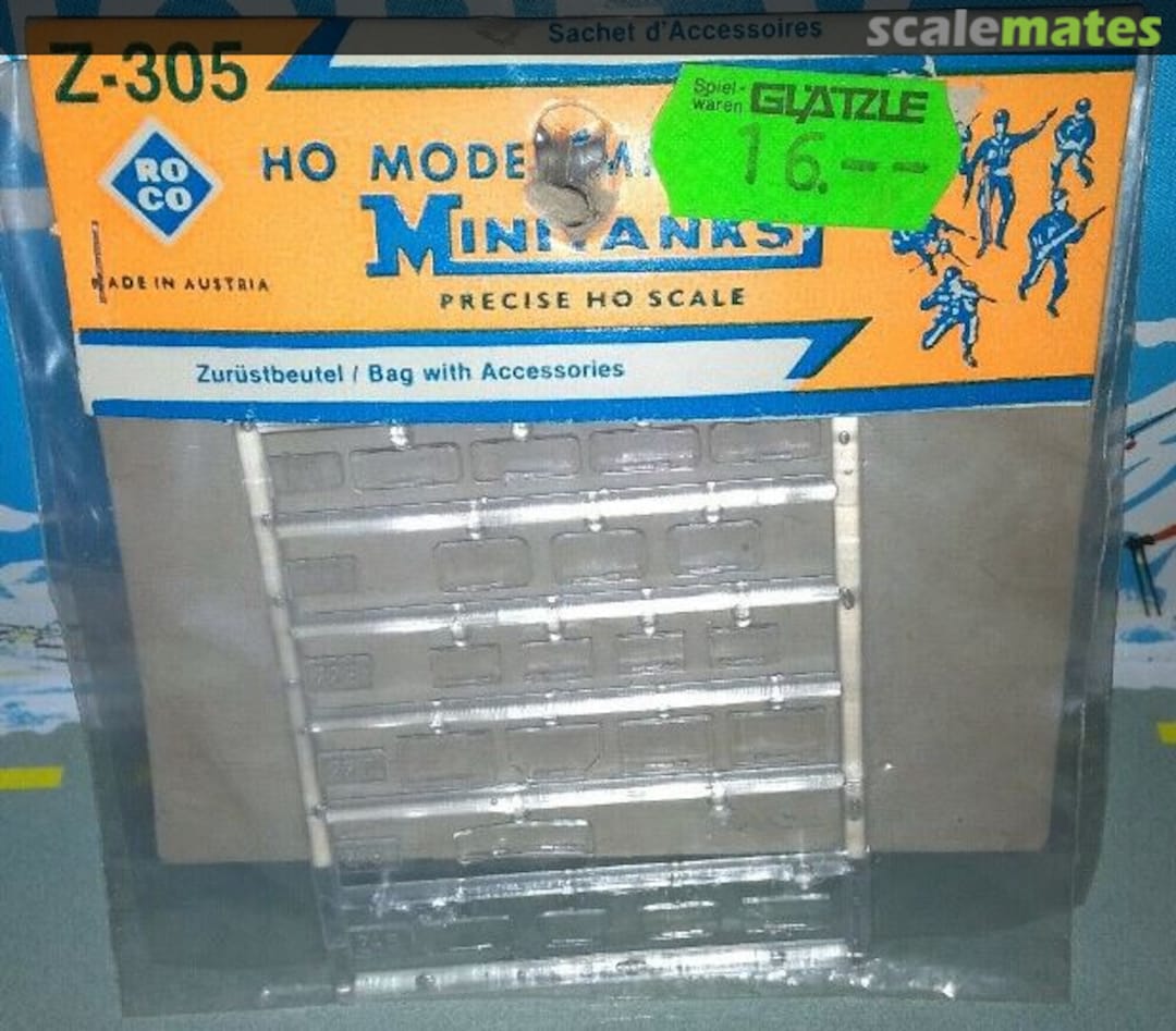 Boxart Windscreens and Windows Z-305 Roco Minitanks Boxart Windscreens and Windows Z-305 Roco Minitanks