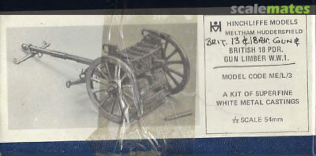 Boxart British 18 Pdr Gun Limber W.W.1 ME/L/3 Hinchliffe Boxart British 18 Pdr Gun Limber W.W.1 ME/L/3 Hinchliffe