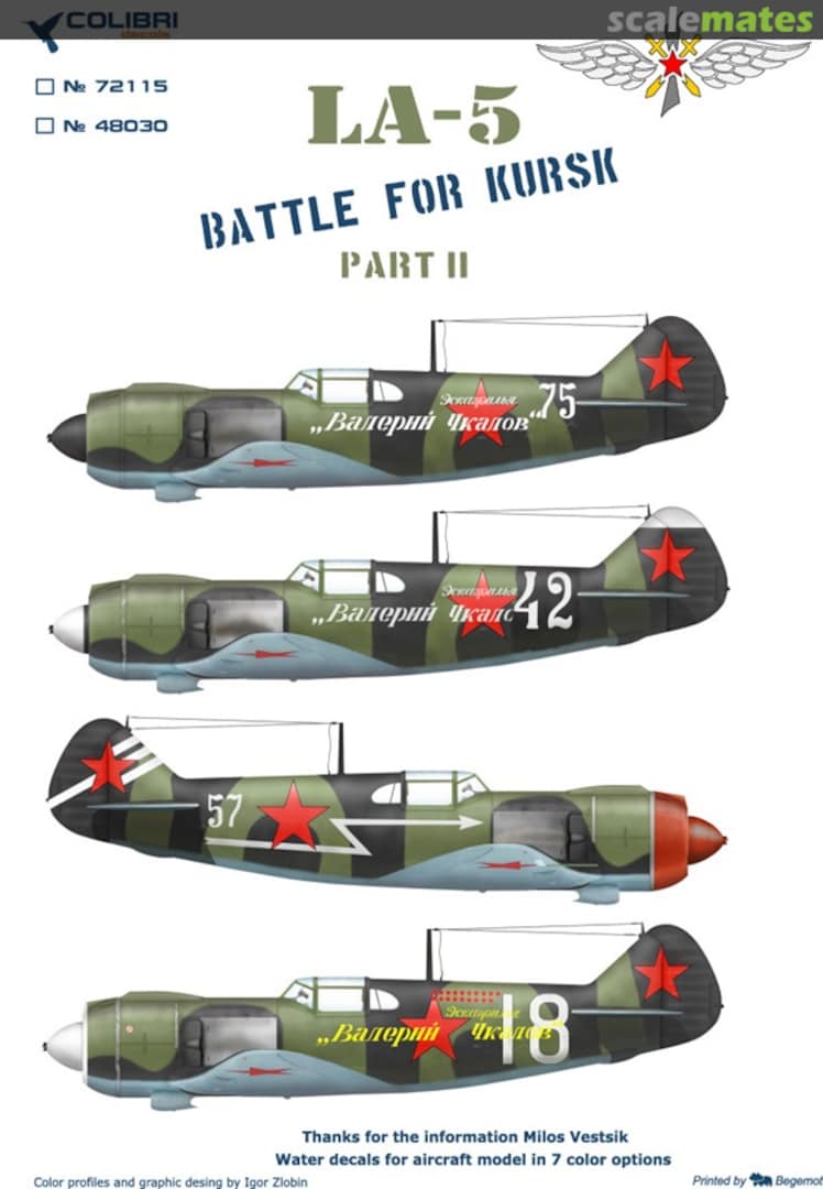 Boxart LA - 5 Battles for Kursk part 2 48030 Colibri Decals Boxart LA - 5 Battles for Kursk part 2 48030 Colibri Decals