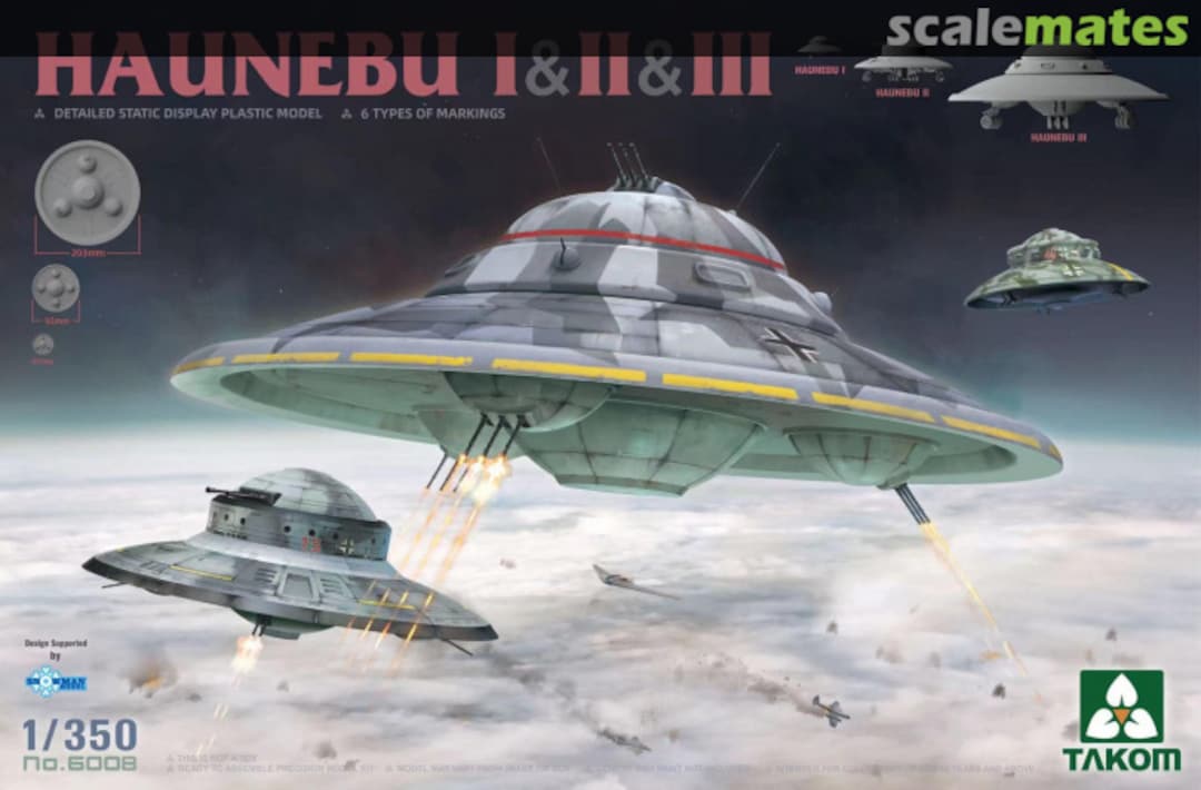 Boxart Haunebu I, II, III 6008 Takom Boxart Haunebu I, II, III 6008 Takom