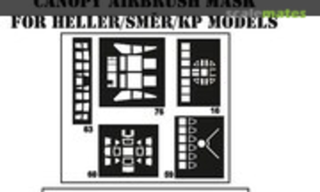 1:72 Marcel Bloch MB-200 Canopy Airbrush Mask (MH Models X72042) X72042